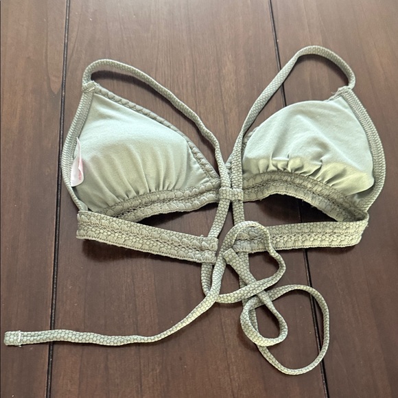 Target Sage Green Triangle Bikini Top - Picture 3 of 3